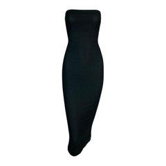 1991 Dolce & Gabbana Thin Stretchy Bodycon Strapless Tube Dress