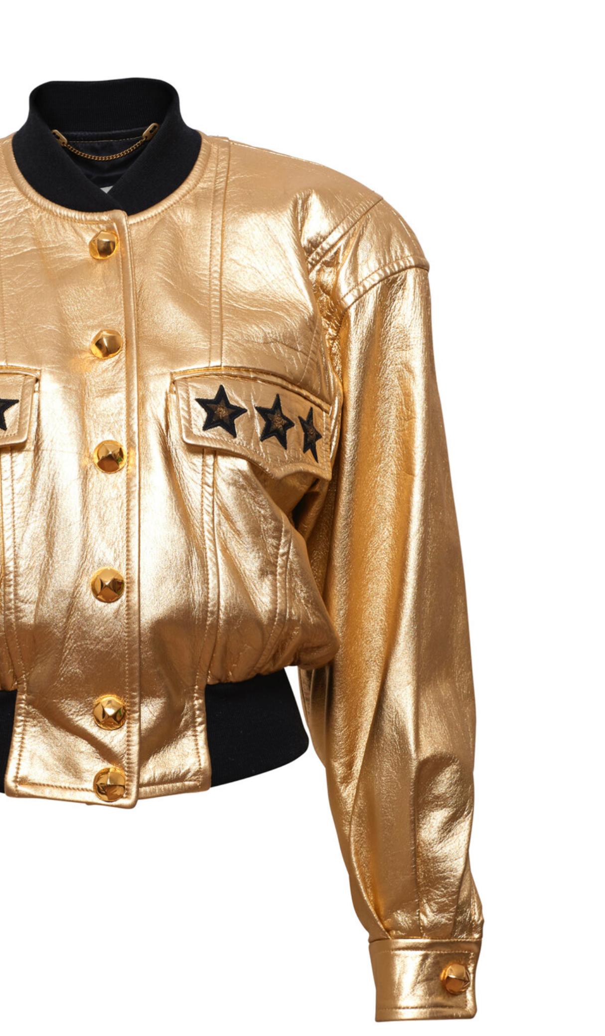 Escada - Veste dorée, 1991 Bon état - En vente à SANT ANTONI DE PORTMANY, ES