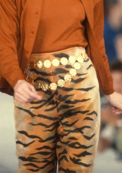 1991 F/W Todd Oldham tiger high waisted pant