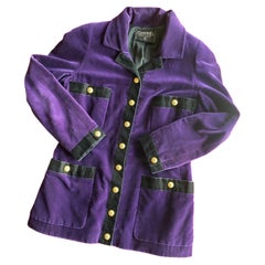 1991 Fall Winter Chanel violet jacket