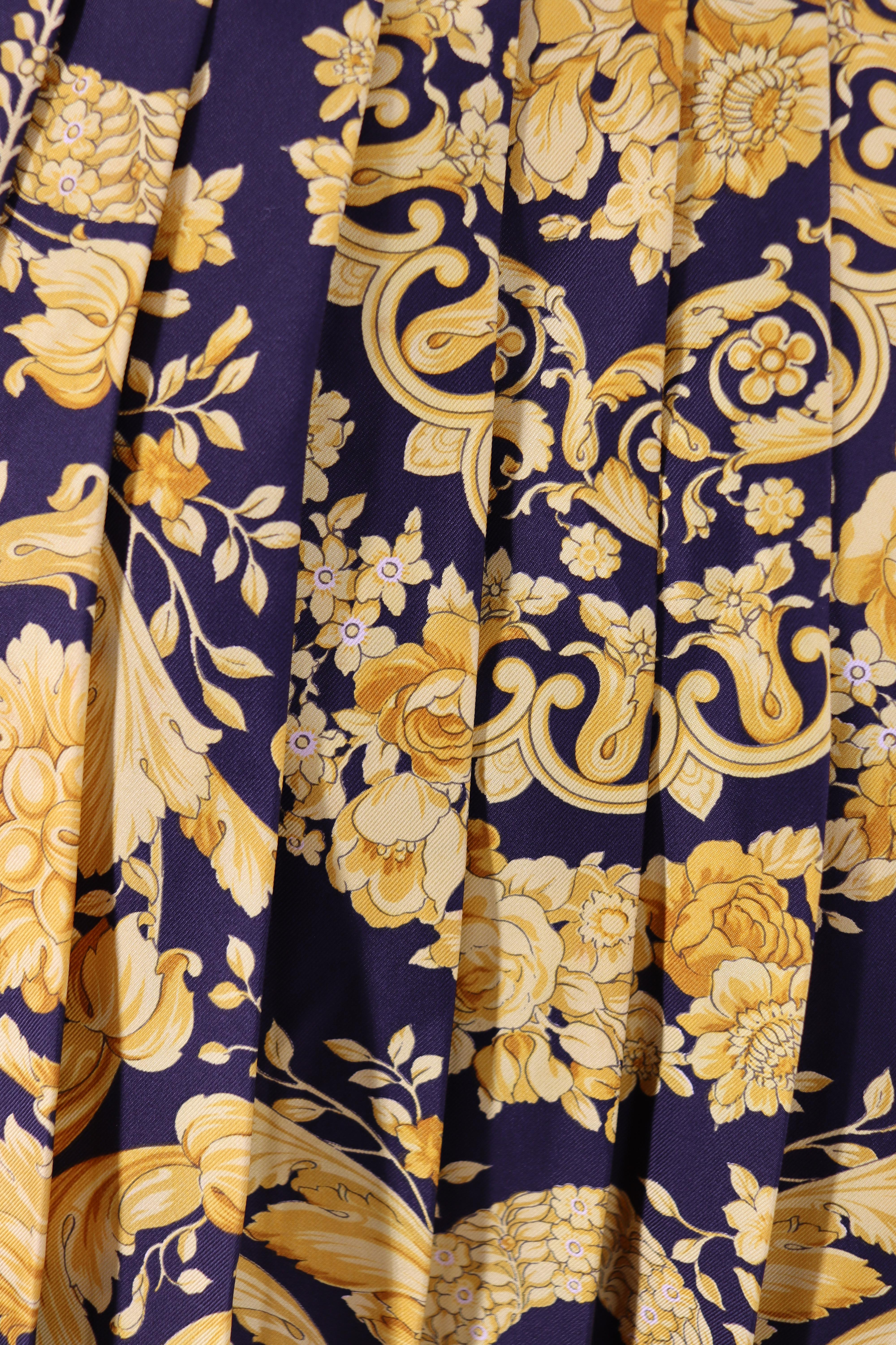 Women's or Men's 1991 Gianni Versace Couture Baroque Silk Skirt