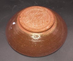 1991 Harding Black Pottery Piranha Fish Bowl