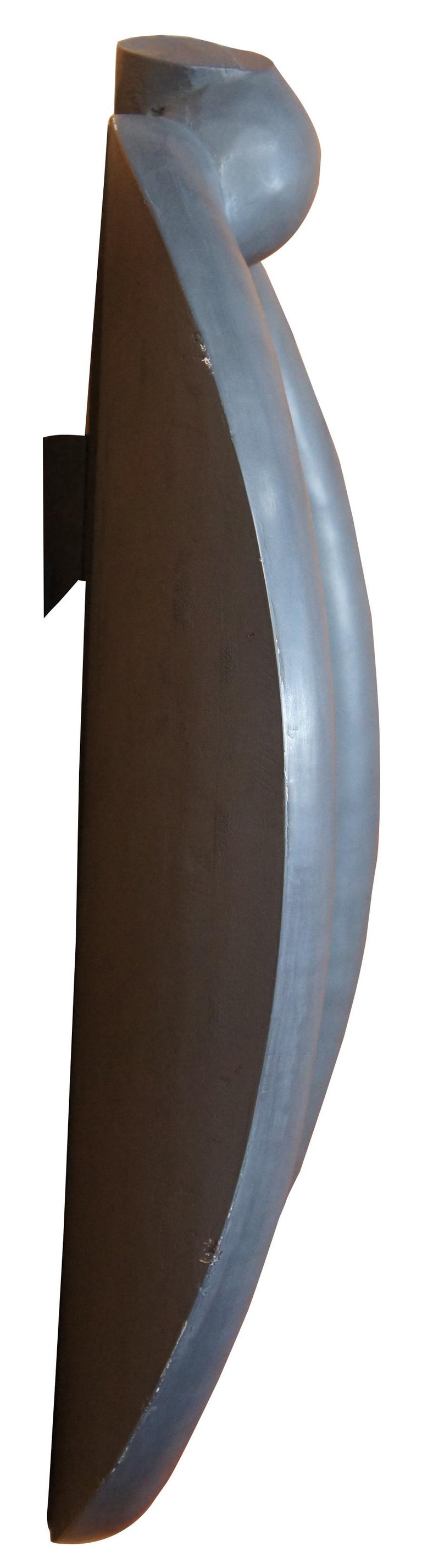 1991 Jack Carter Hand Carved and Painted Abstract Modern Wall Art Sculpture For Sale at 1stDibs