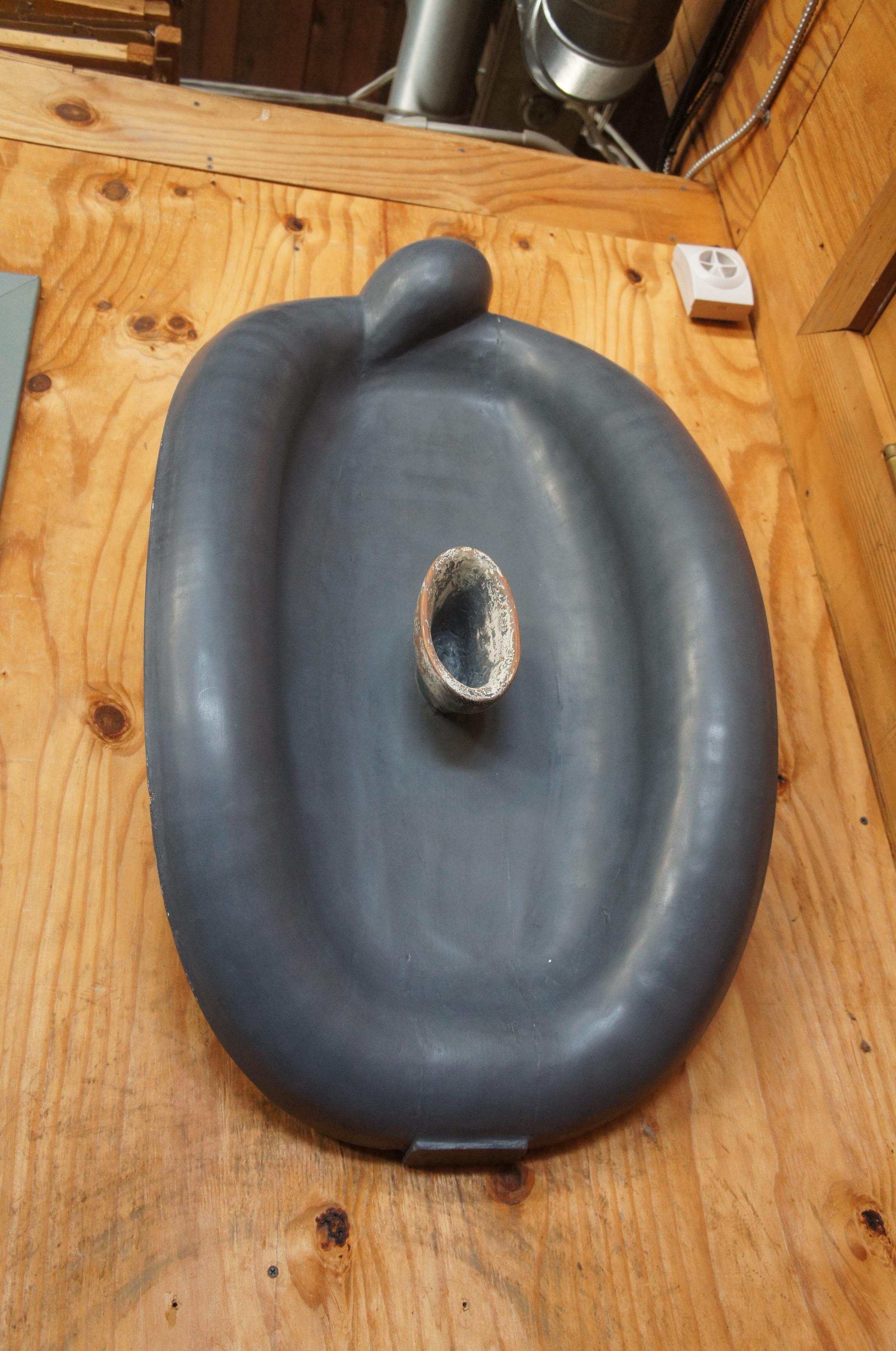 1991 Jack Carter Carved Modern Abstract Tortoise Wall Art Sculpture For Sale 1
