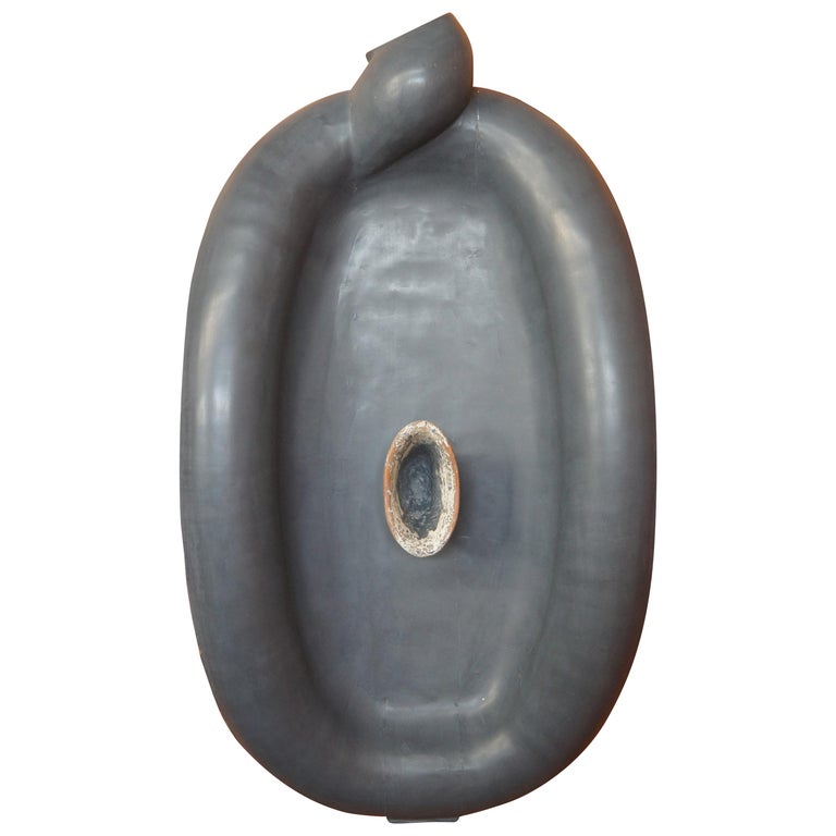 1991 Jack Carter Hand Carved and Painted Abstract Modern Wall Art Sculpture For Sale at 1stDibs