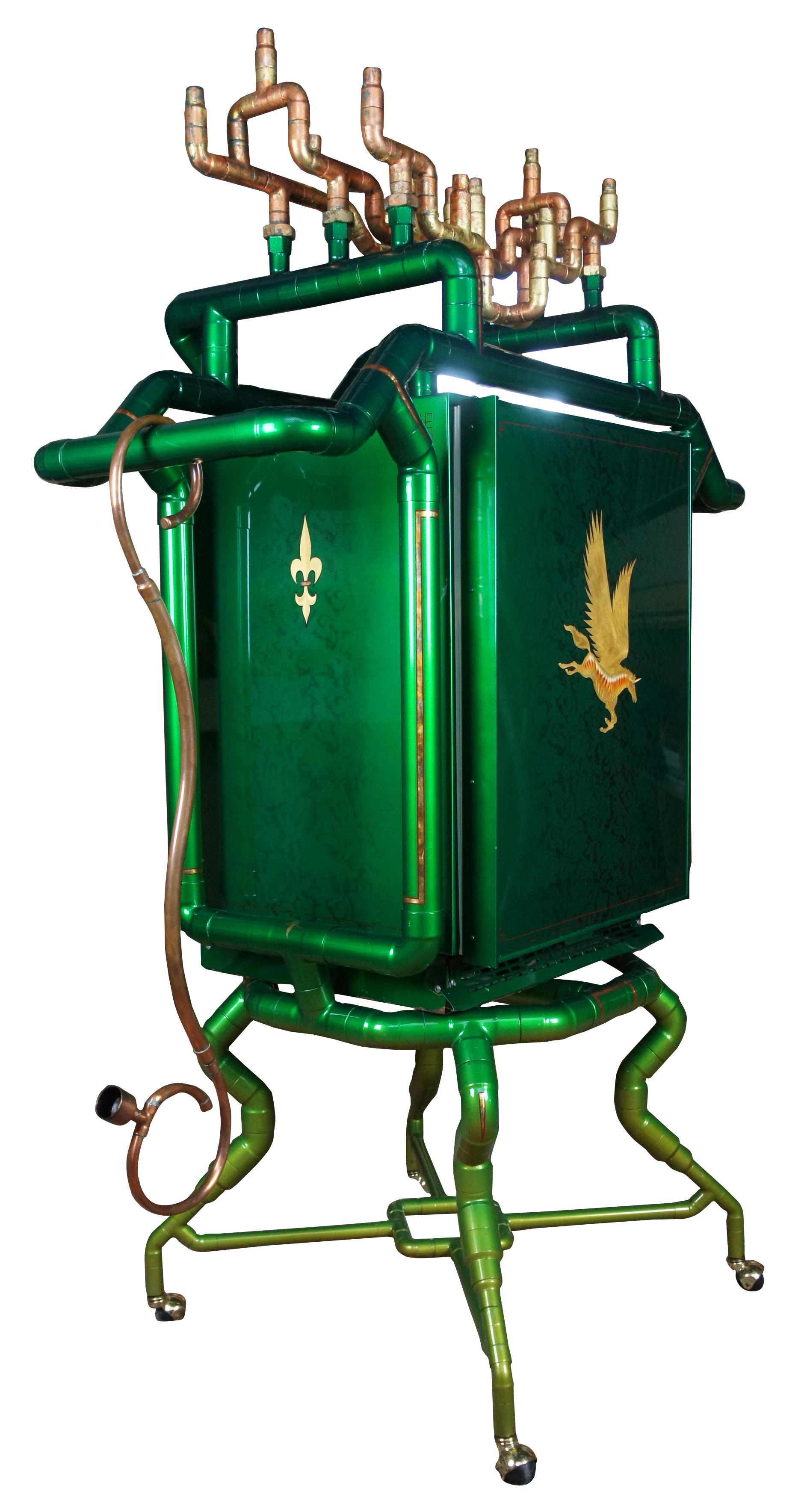 Industriel Joel Otterson California Candied Apple Copper - Art Refrigerator en techniques mixtes - 1991 en vente