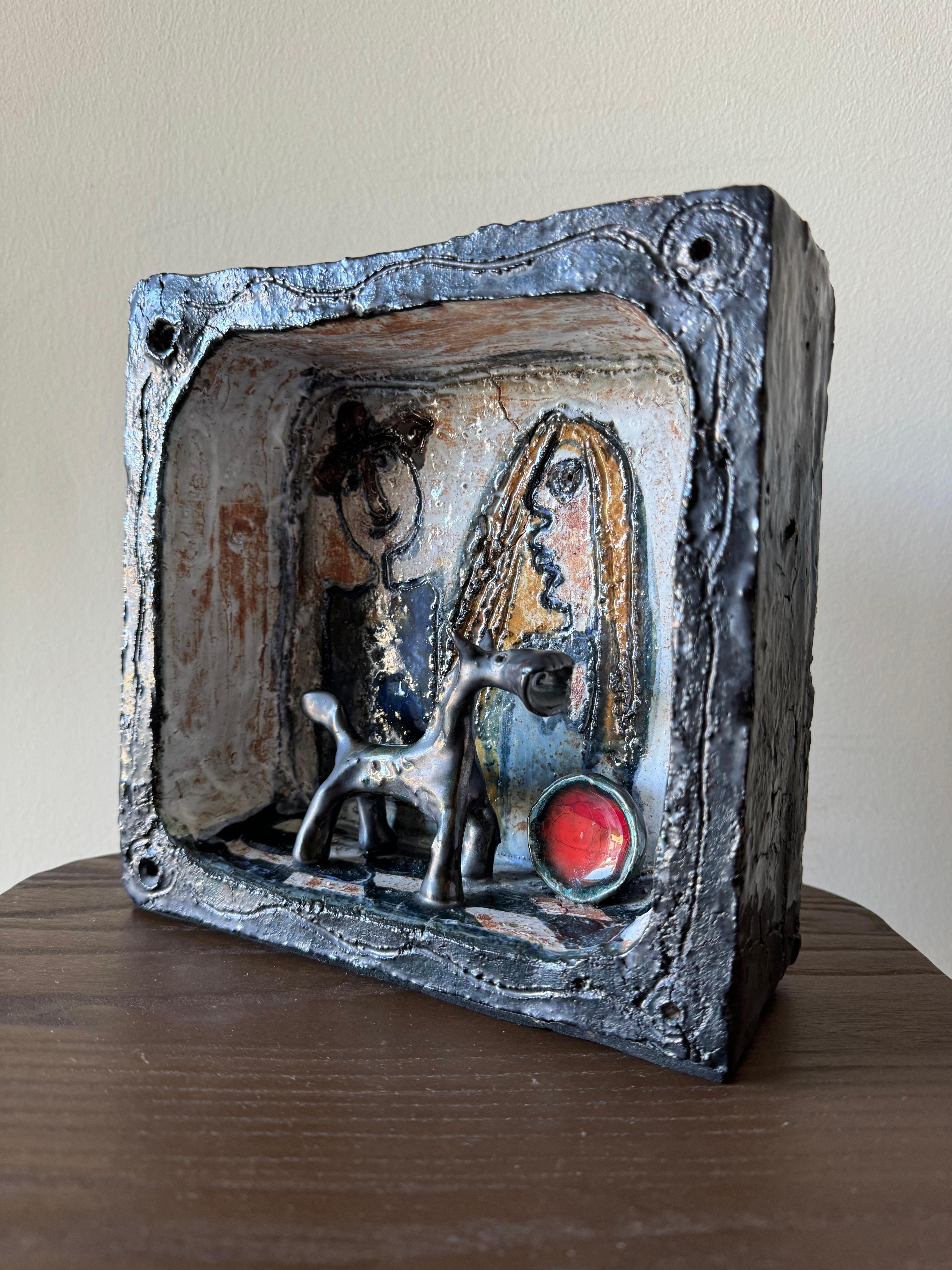 In vendita: Squisita ceramica d'arte popolare di Jose Rodriguez Fuster
