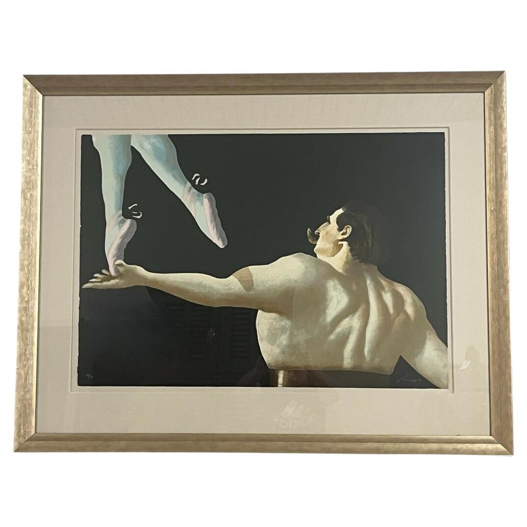 1991 Julio Larraz "Uomo forte" #17/30 in vendita