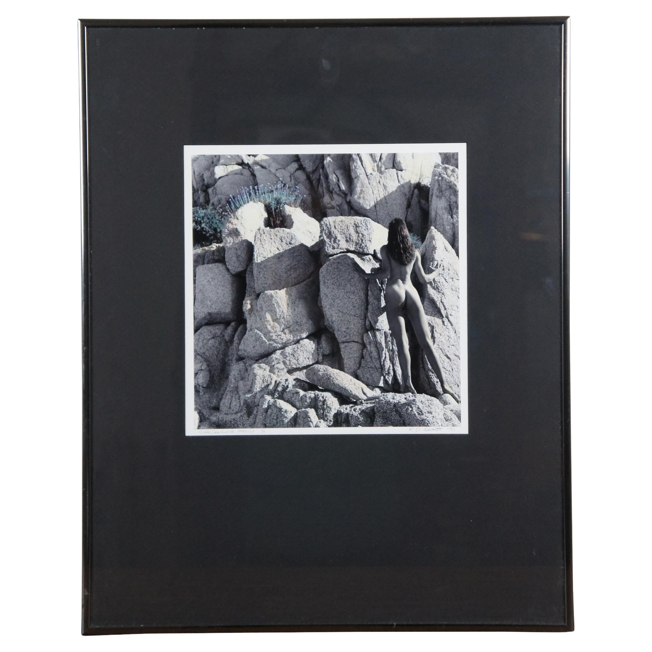 1991 Karen D. Abbott Cabo San Lucas Mexico Black & White Nude Photograph 20"