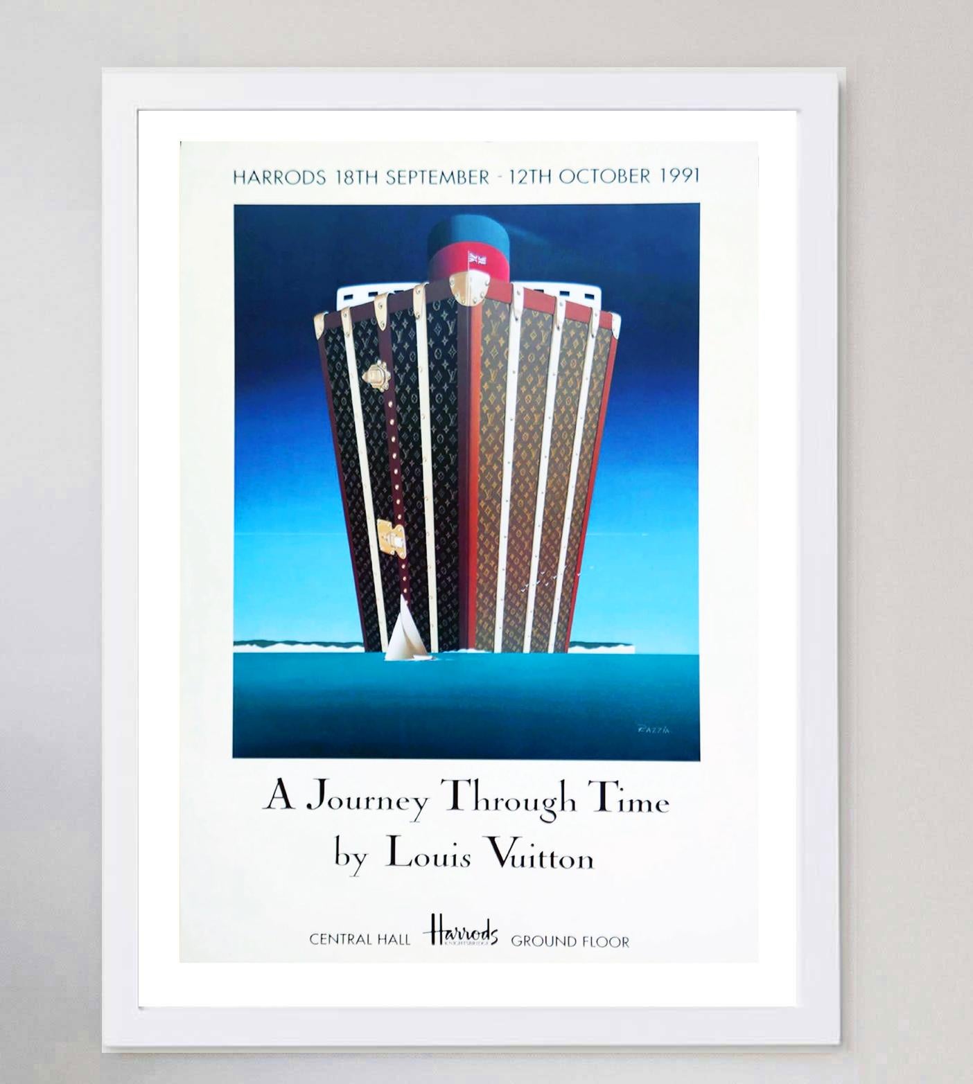 1991 Louis Vuitton - A Journey Through Time Original Vintage Poster In Good Condition For Sale In Winchester, GB