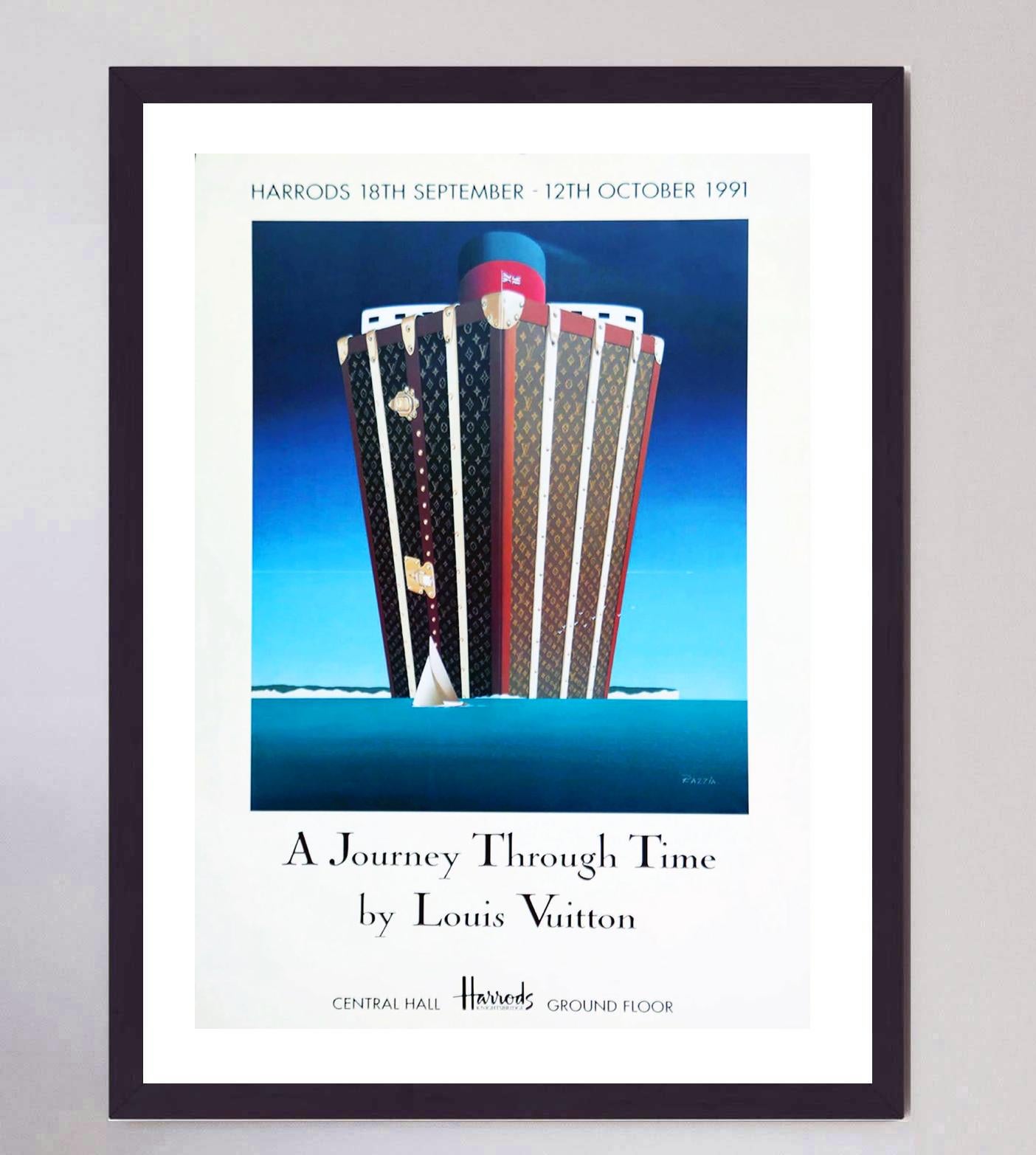 Late 20th Century 1991 Louis Vuitton - A Journey Through Time Original Vintage Poster For Sale