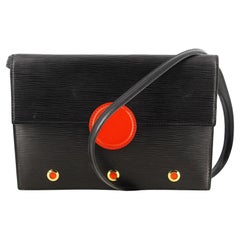 1991 Louis Vuitton Black Epi Leather Handbag