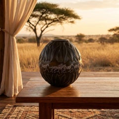 1991 – Marie-Claude Lalique – "Tanzania" Zebra Vase