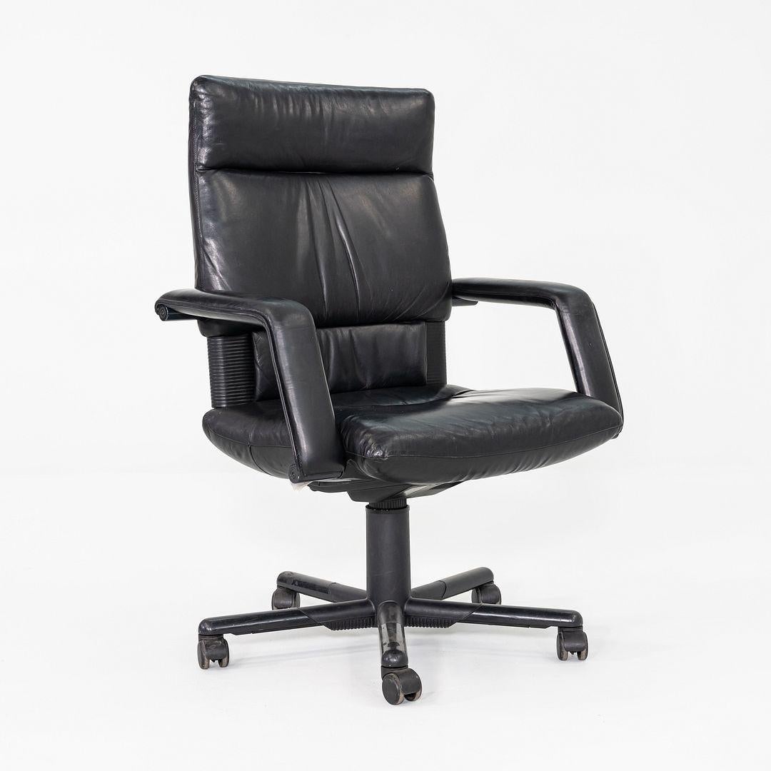 1991 Mario Bellini et Dieter Thiel pour Vitra Chaise de bureau Figura en cuir en vente 4