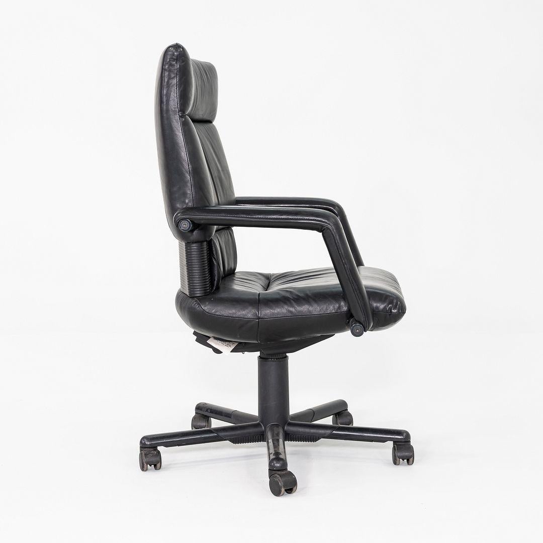 1991 Mario Bellini et Dieter Thiel pour Vitra Chaise de bureau Figura en cuir en vente 5