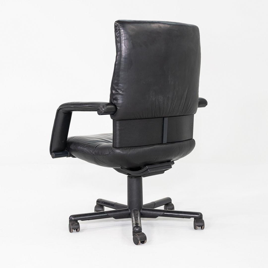 Moderne 1991 Mario Bellini et Dieter Thiel pour Vitra Chaise de bureau Figura en cuir en vente