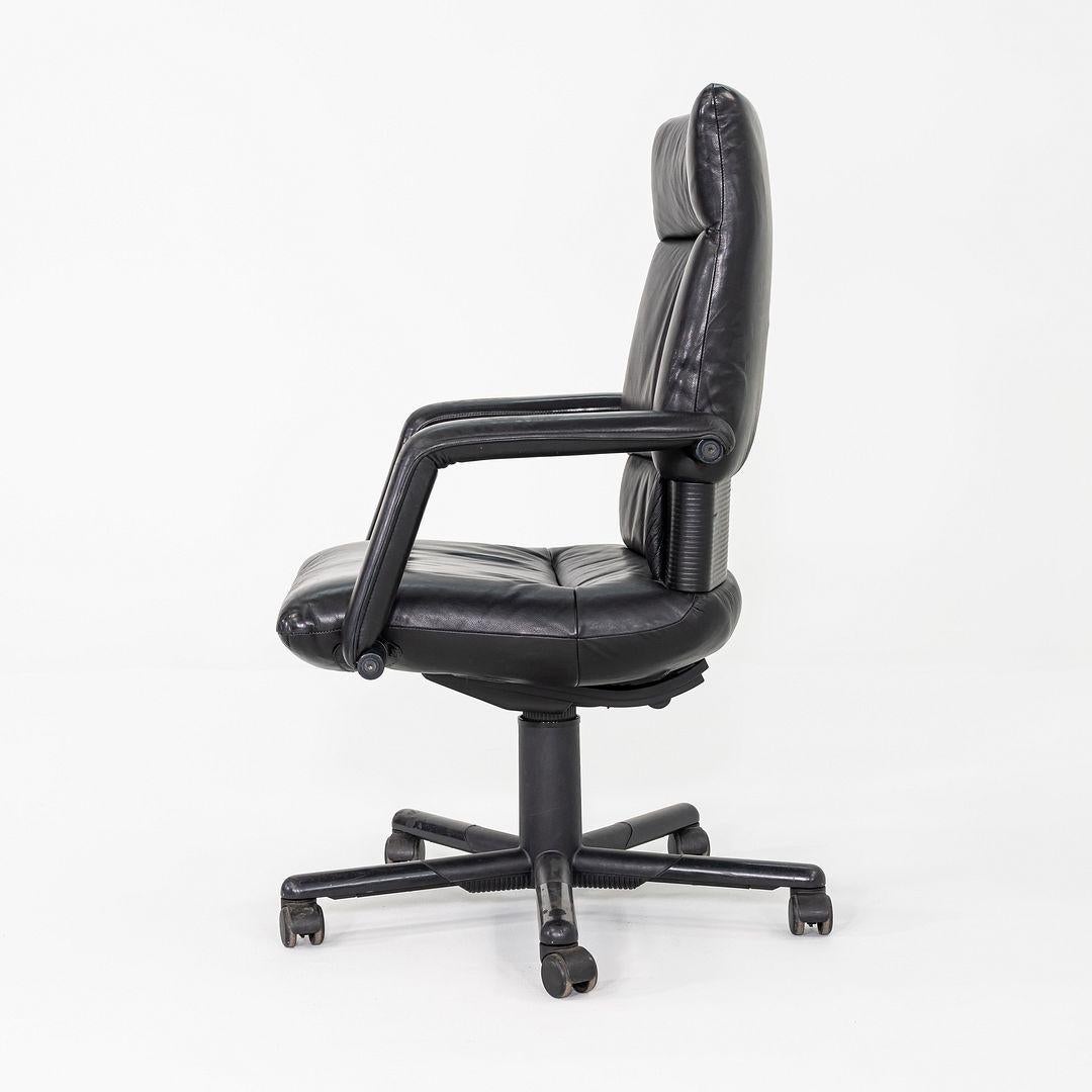 Allemand 1991 Mario Bellini et Dieter Thiel pour Vitra Chaise de bureau Figura en cuir en vente