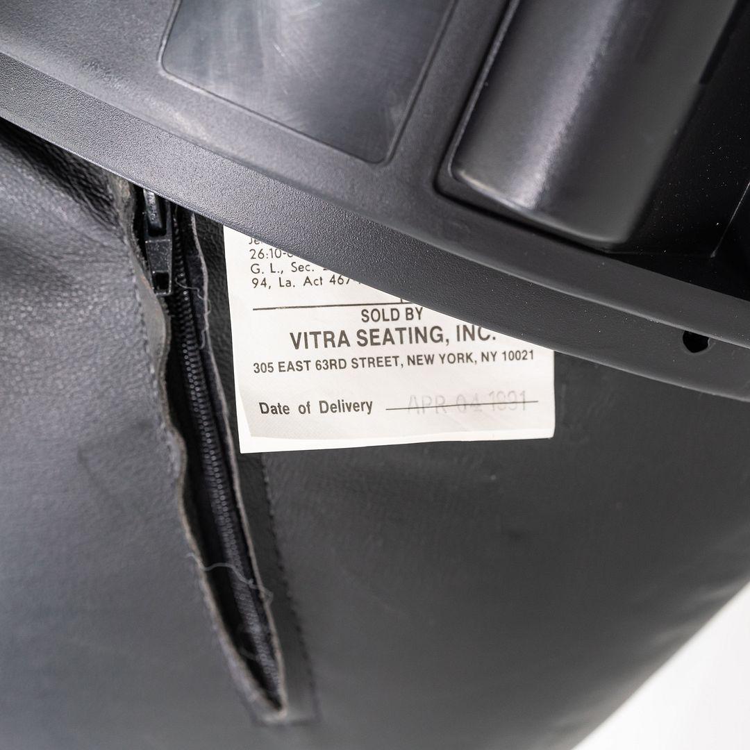 1991 Mario Bellini et Dieter Thiel pour Vitra Chaise de bureau Figura en cuir en vente 1