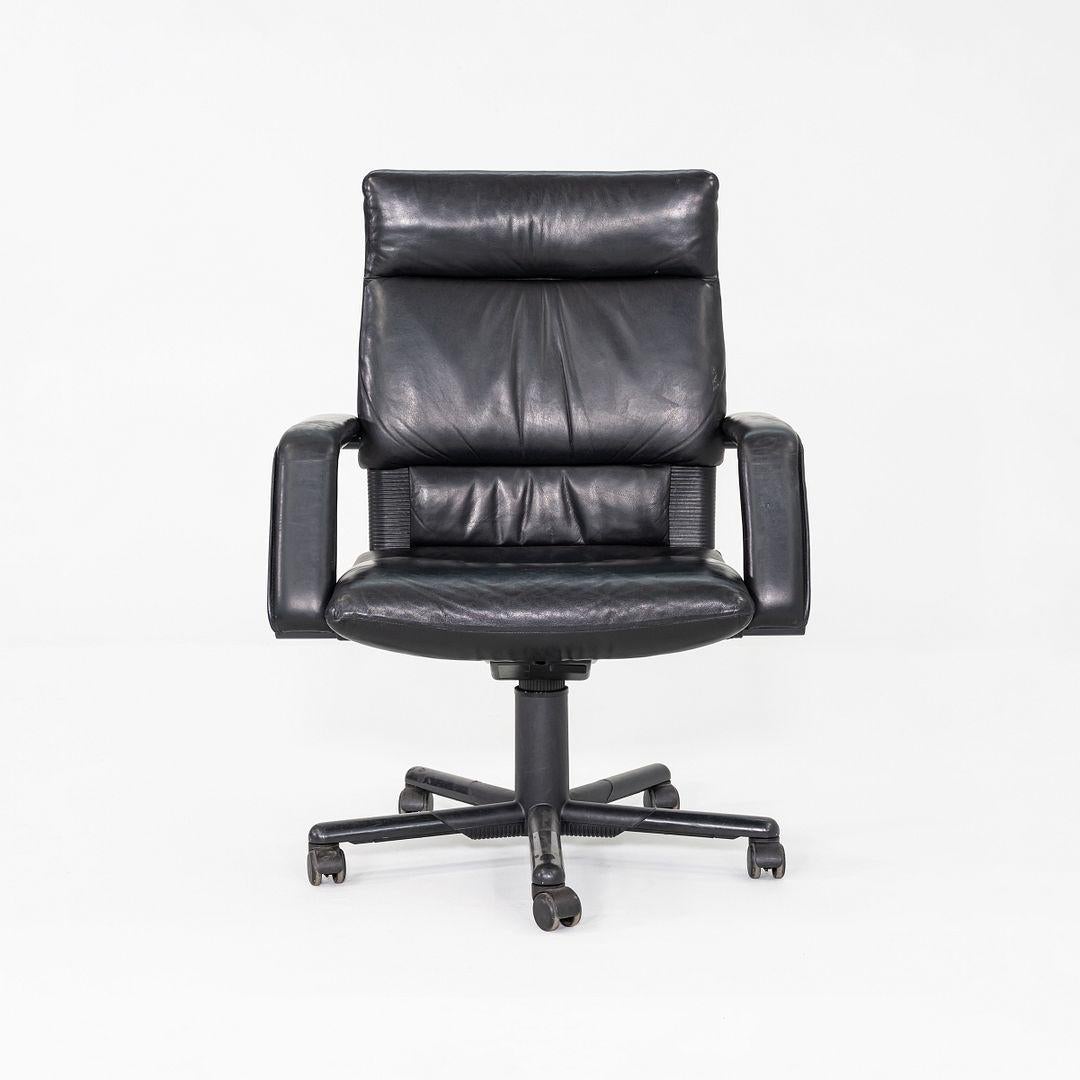 1991 Mario Bellini et Dieter Thiel pour Vitra Chaise de bureau Figura en cuir en vente