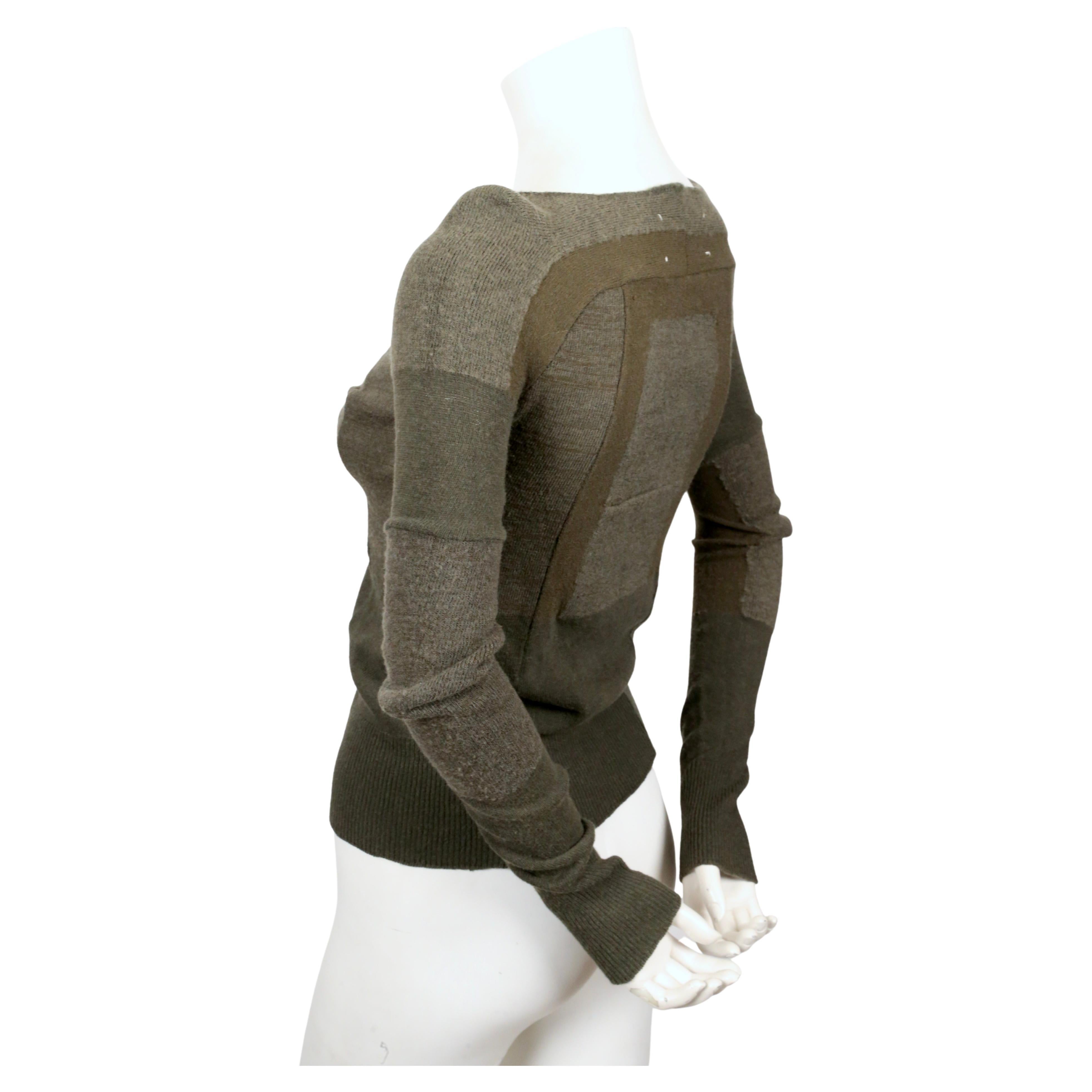 1991 MARTIN MARGIELA artisanal top made of army socks  In Good Condition In San Fransisco, CA