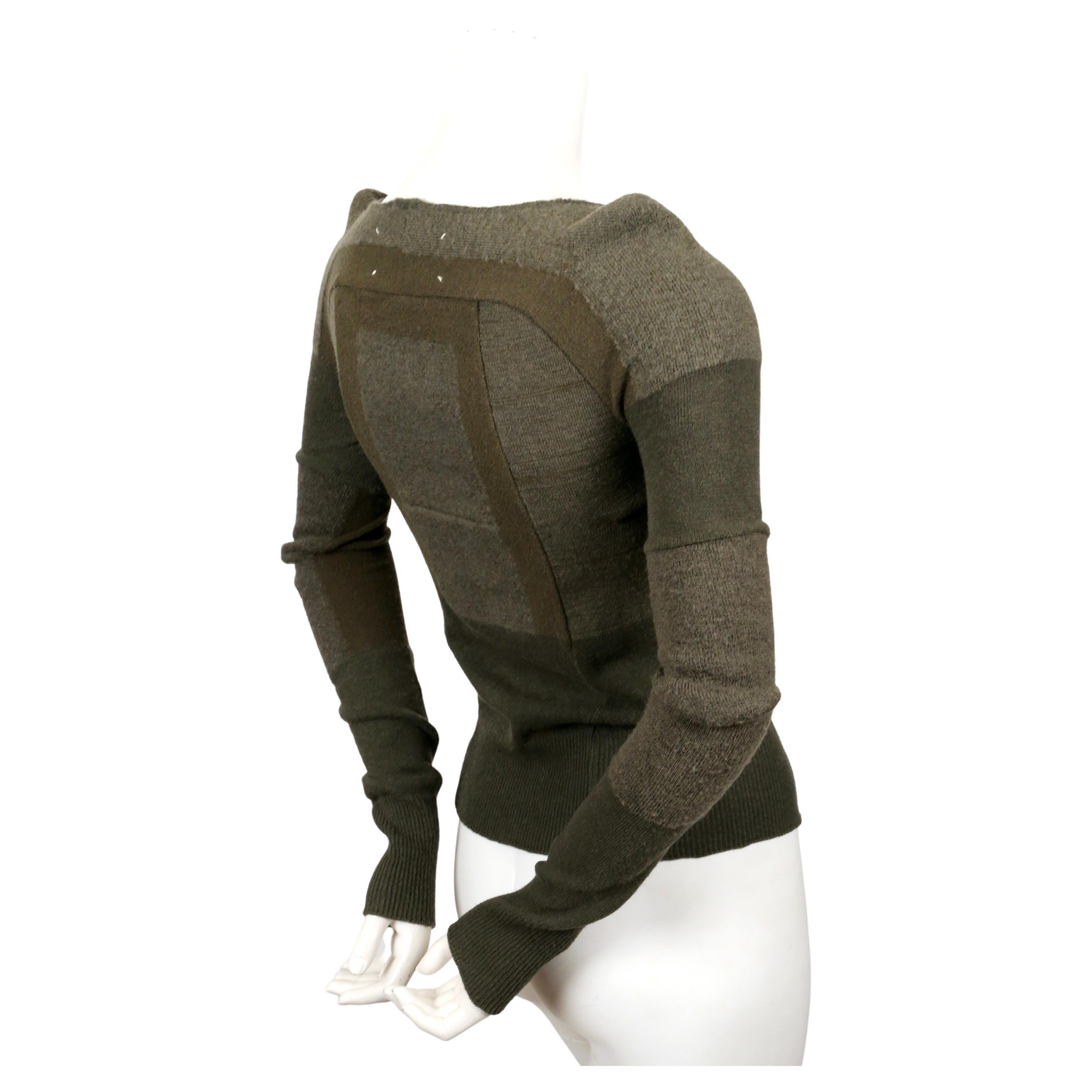 Women's 1991 MARTIN MARGIELA artisanal top made of army socks 