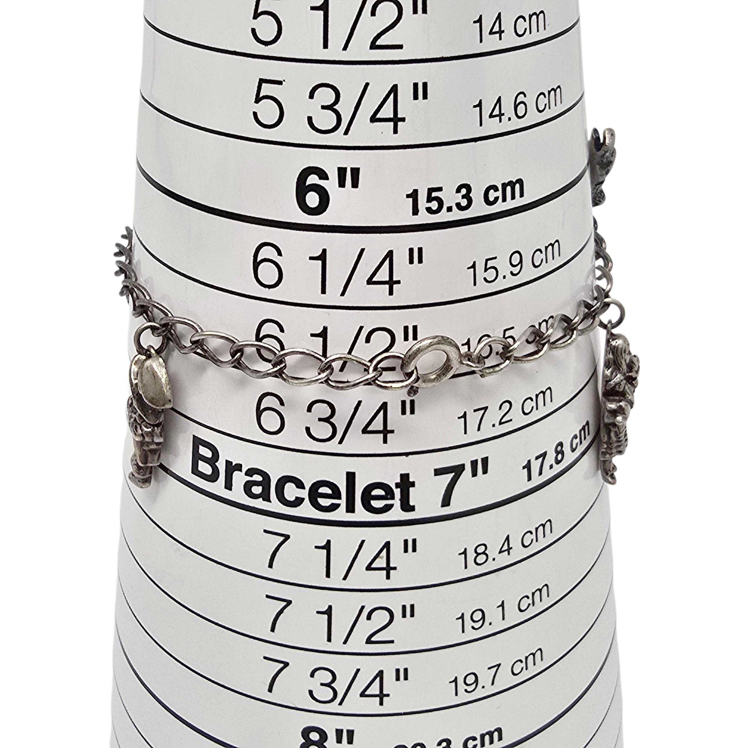 1991 MMA Sterling Silber Alice im Wunderland Charme Armband #22553 im Angebot 4