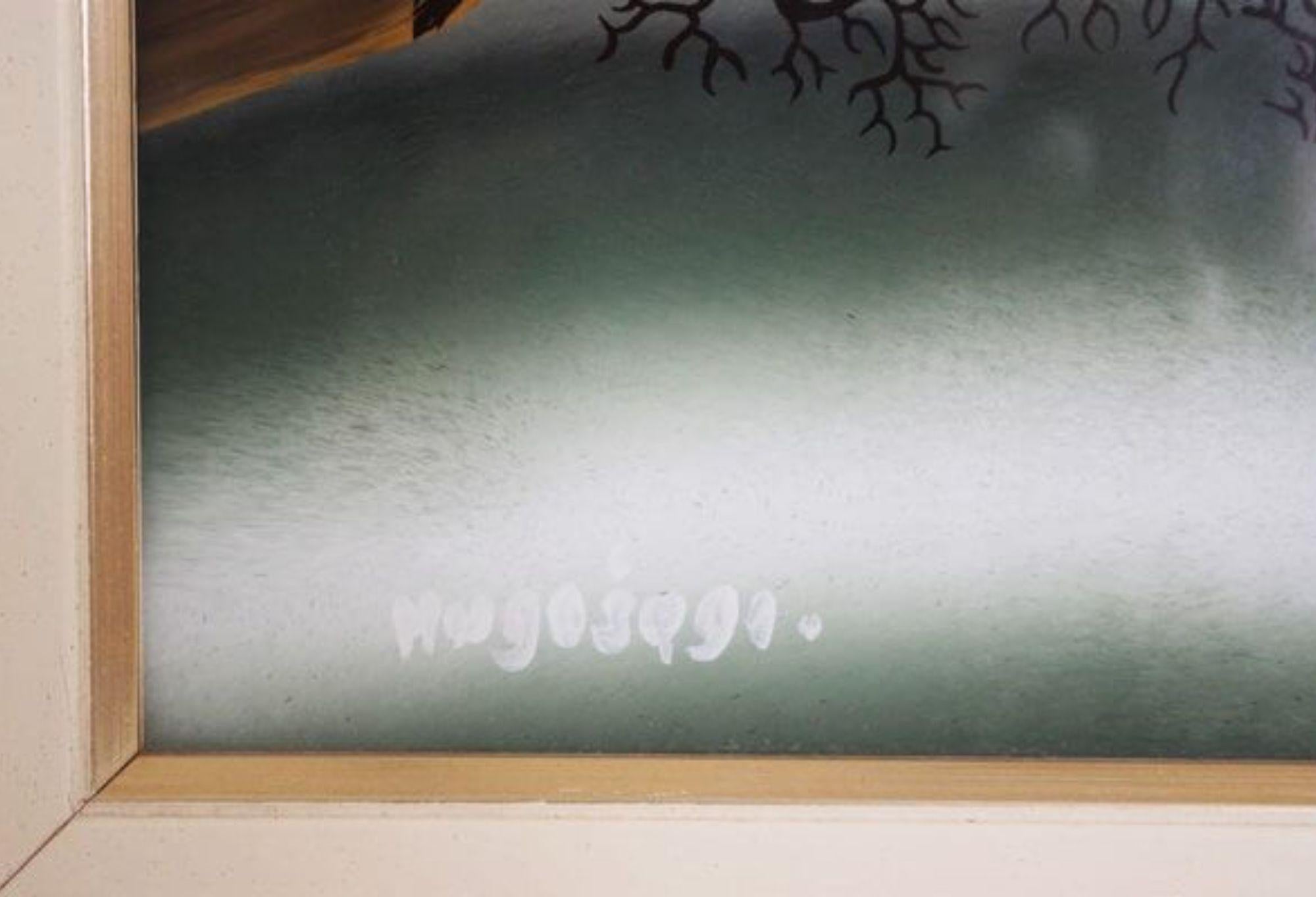 1991 Mugosa Naive Kunst Triptychon - Original Öl auf Leinwand Gemälde ( Satz von 3 ) im Angebot 8
