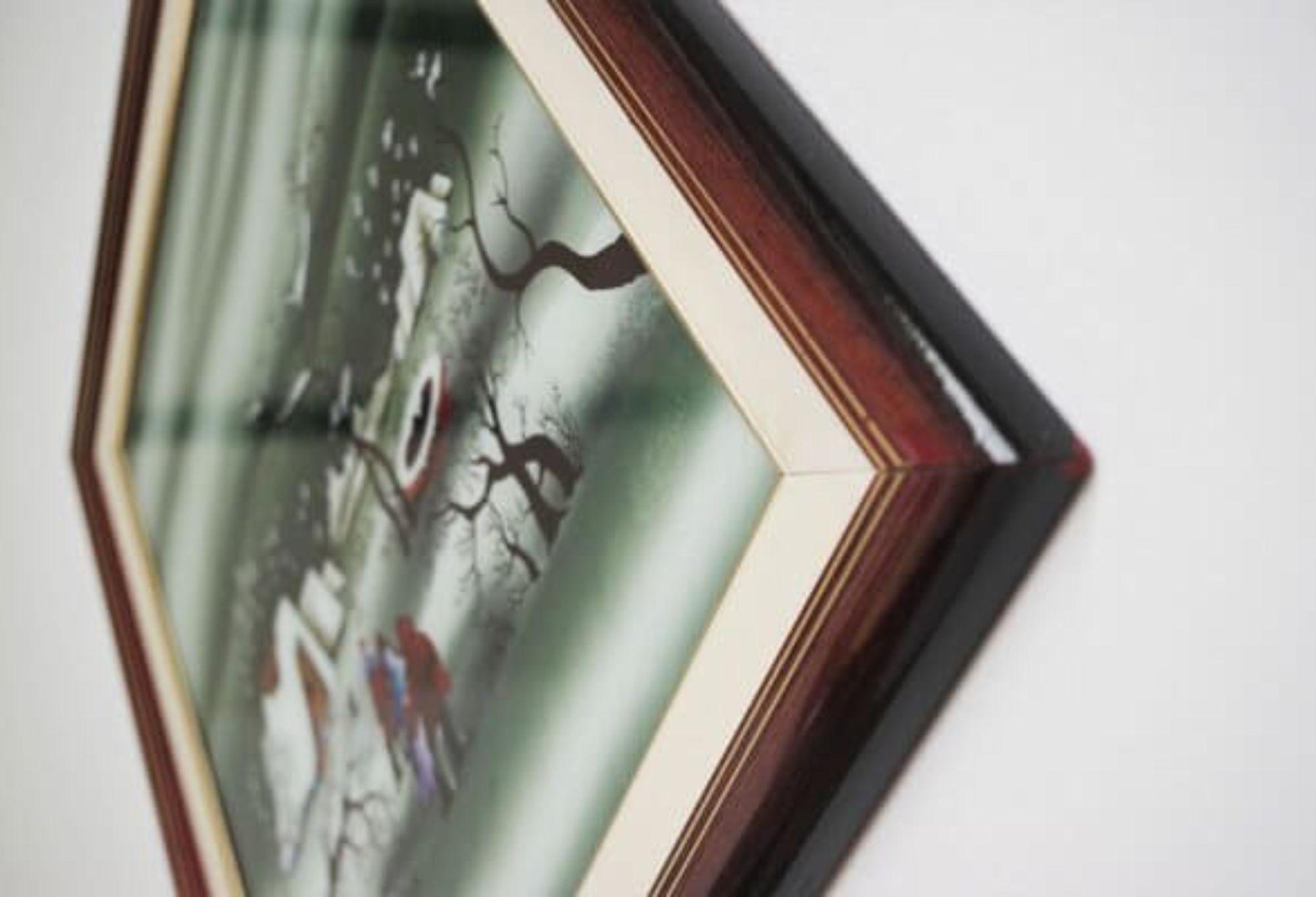 1991 Mugosa Naive Kunst Triptychon - Original Öl auf Leinwand Gemälde ( Satz von 3 ) im Angebot 13