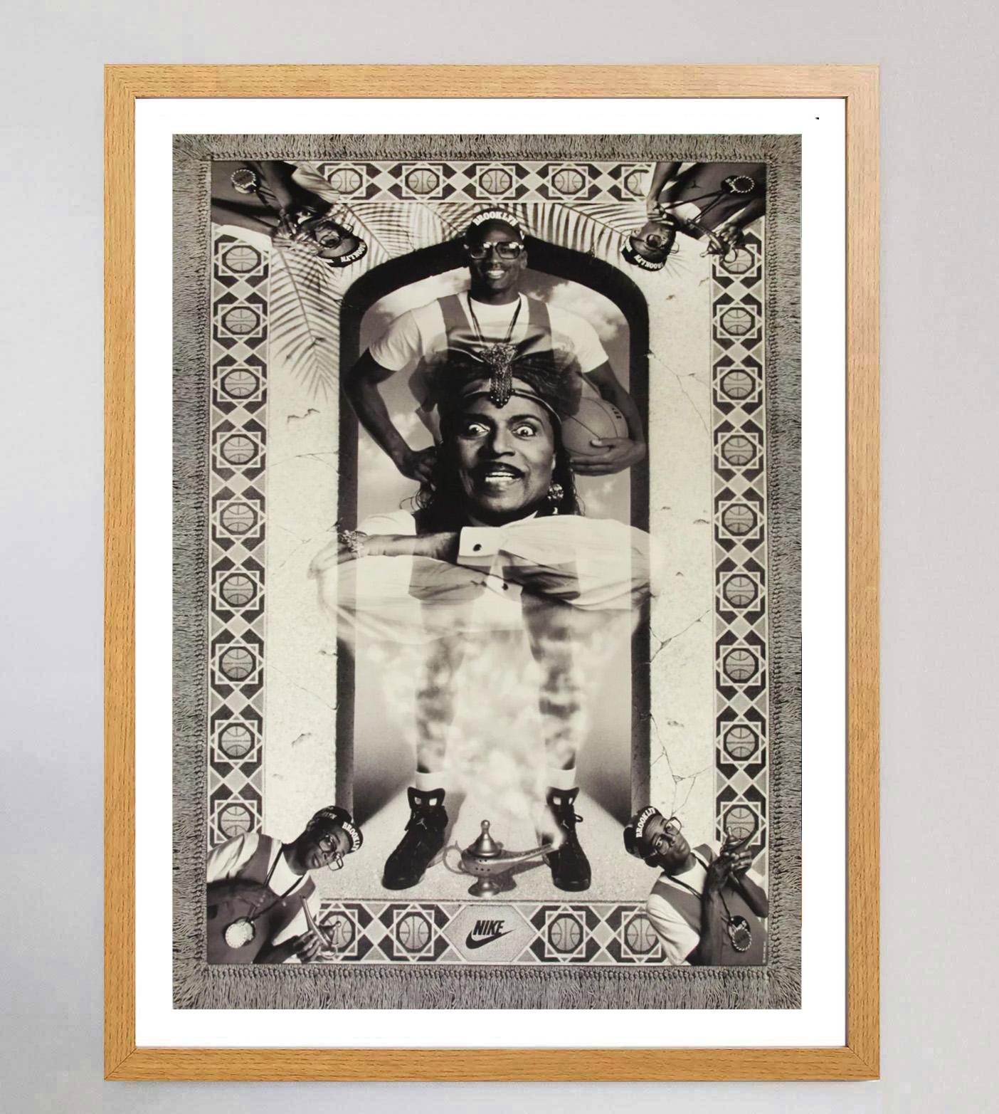 Américain Affiche vintage originale Nike - Spike Lee et Michael Jordan, 1991 en vente