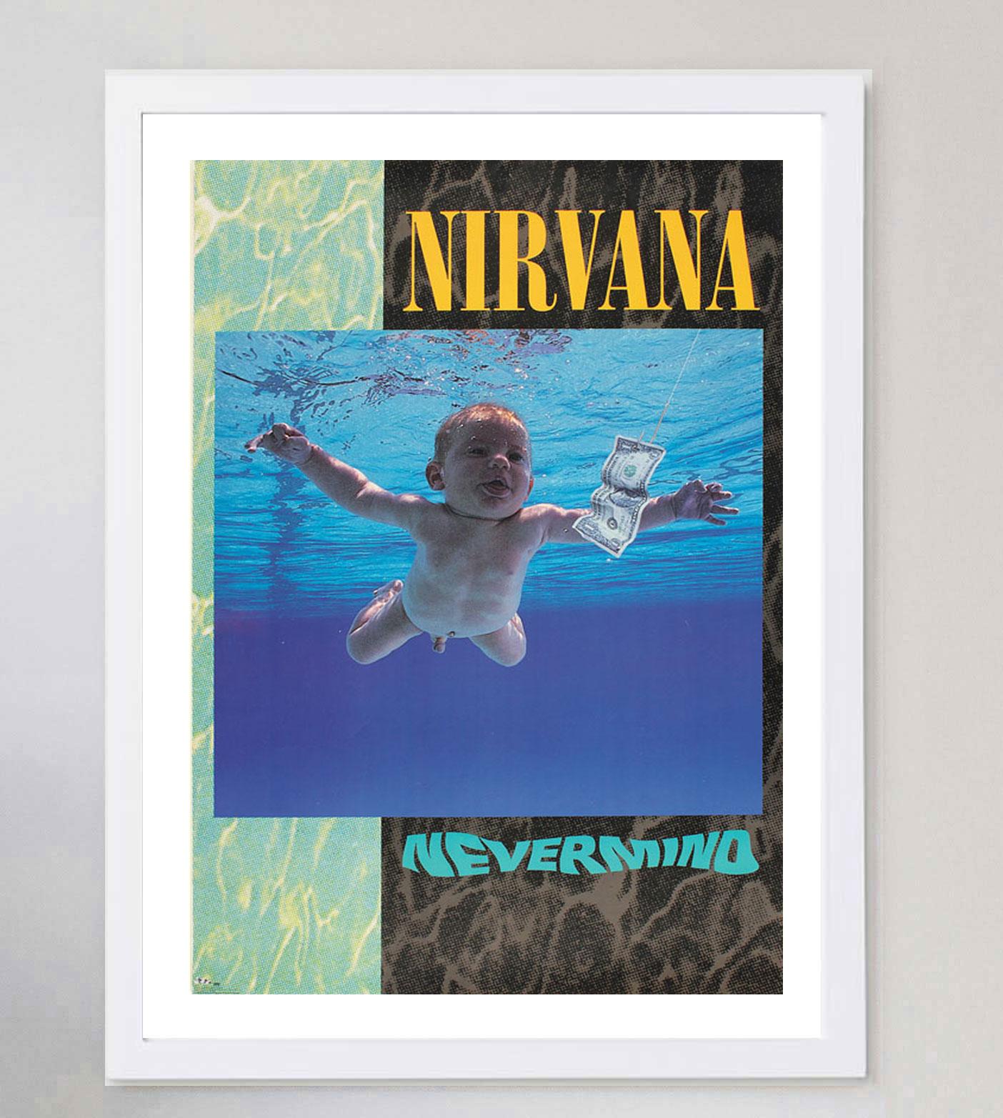 1991 Nirvana- Nevermind Original Vintage Poster In Good Condition In Winchester, GB