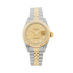 1991 Rolex Datejust Steel and Yellow Gold 69173 Wristwatch