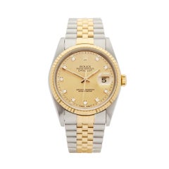 1991 Rolex Datejust Steel & Yellow Gold 16233 Wristwatch