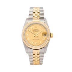 1991 Rolex Datejust Steel & Yellow Gold 68273 Wristwatch