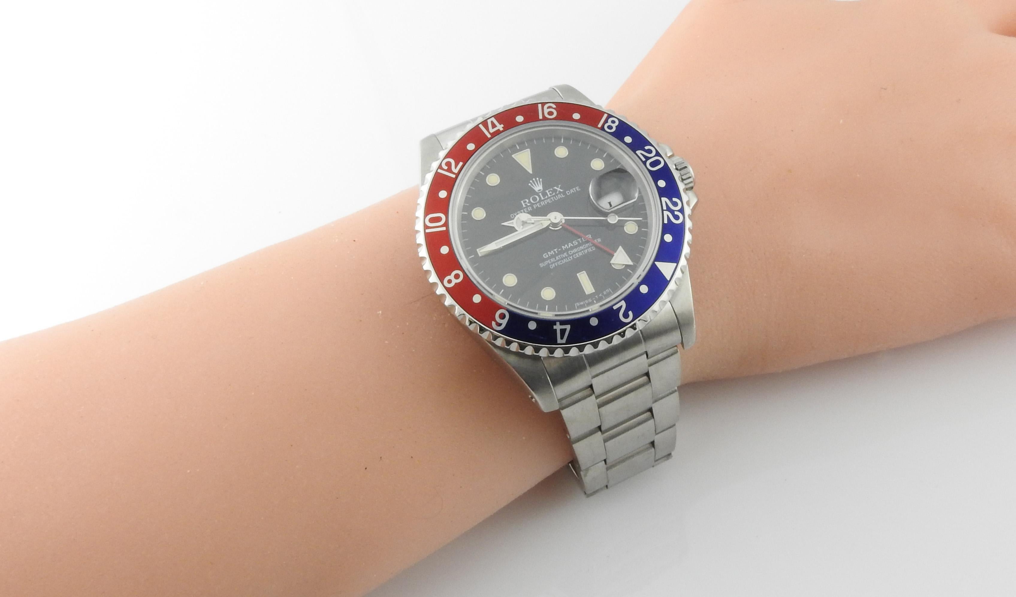 1991 Rolex GMT - Master Pepsi Bezel Men's Watch 16700 Automatic 4