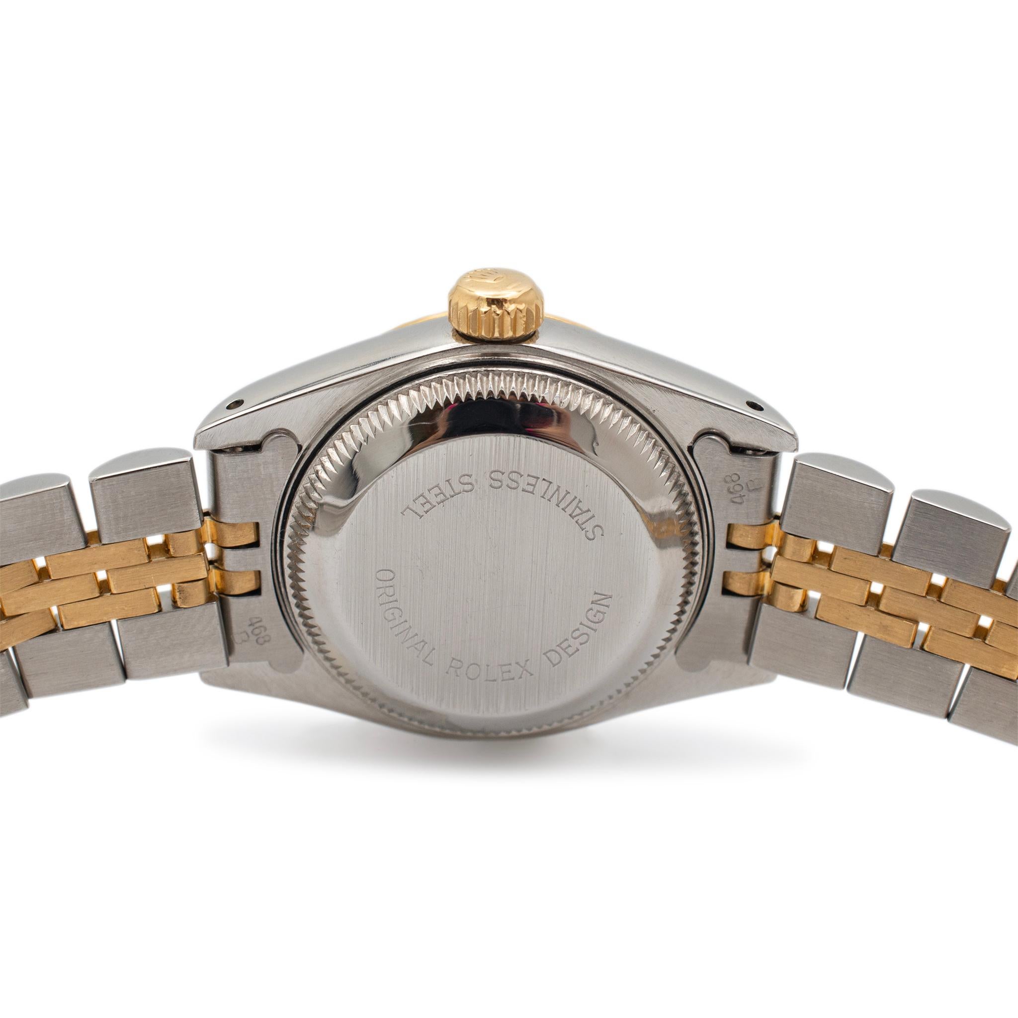 1991 Rolex Lady Datejust 26MM 69173 Jubilee Yellow Gold Stainless Steel Watch 1