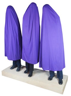 1991 "Shrouds" by Claude Simard Life-Size Art Installation Sculpture Exhibit