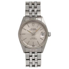 1991 Tudor (Rolex) Prince Oysterdate Mens Midsize Watch - SS & White 18K Gold