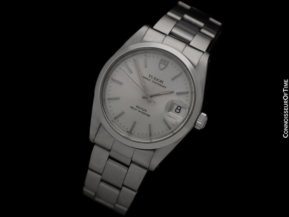 1991 Tudor (Rolex) Prince Oysterdate Vintage Mens Ref. 74000 Excellent état - En vente à Suwanee, GA