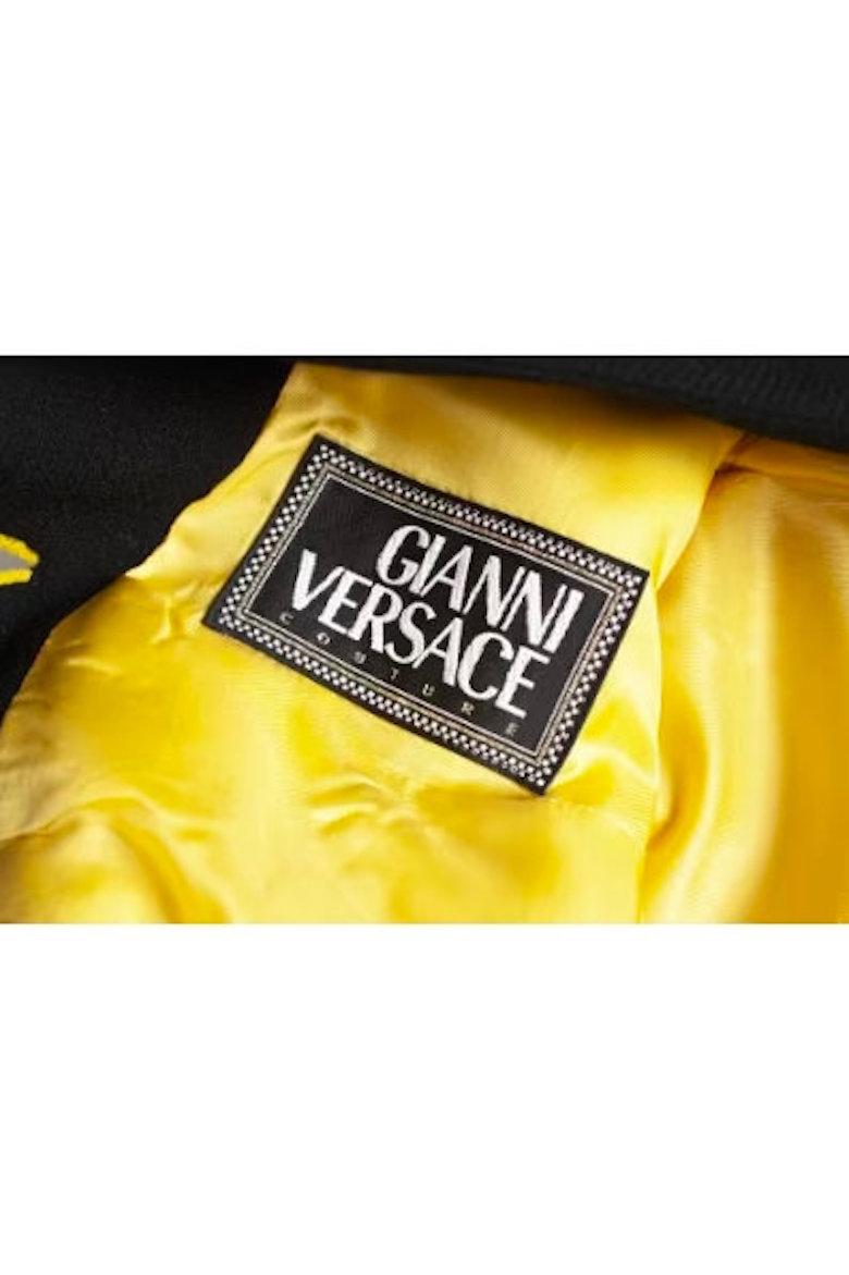 1991 Vintage Gianni Versace Couture Runway Blazer and Skirt Suit 4