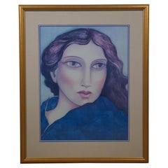 1991 Vintage Miguel Martinez Signed Lithograph Portrait Print