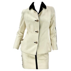1991 Vintage Runway Atelier Versace blazer & skirt suit worn by Claudia Schiffer