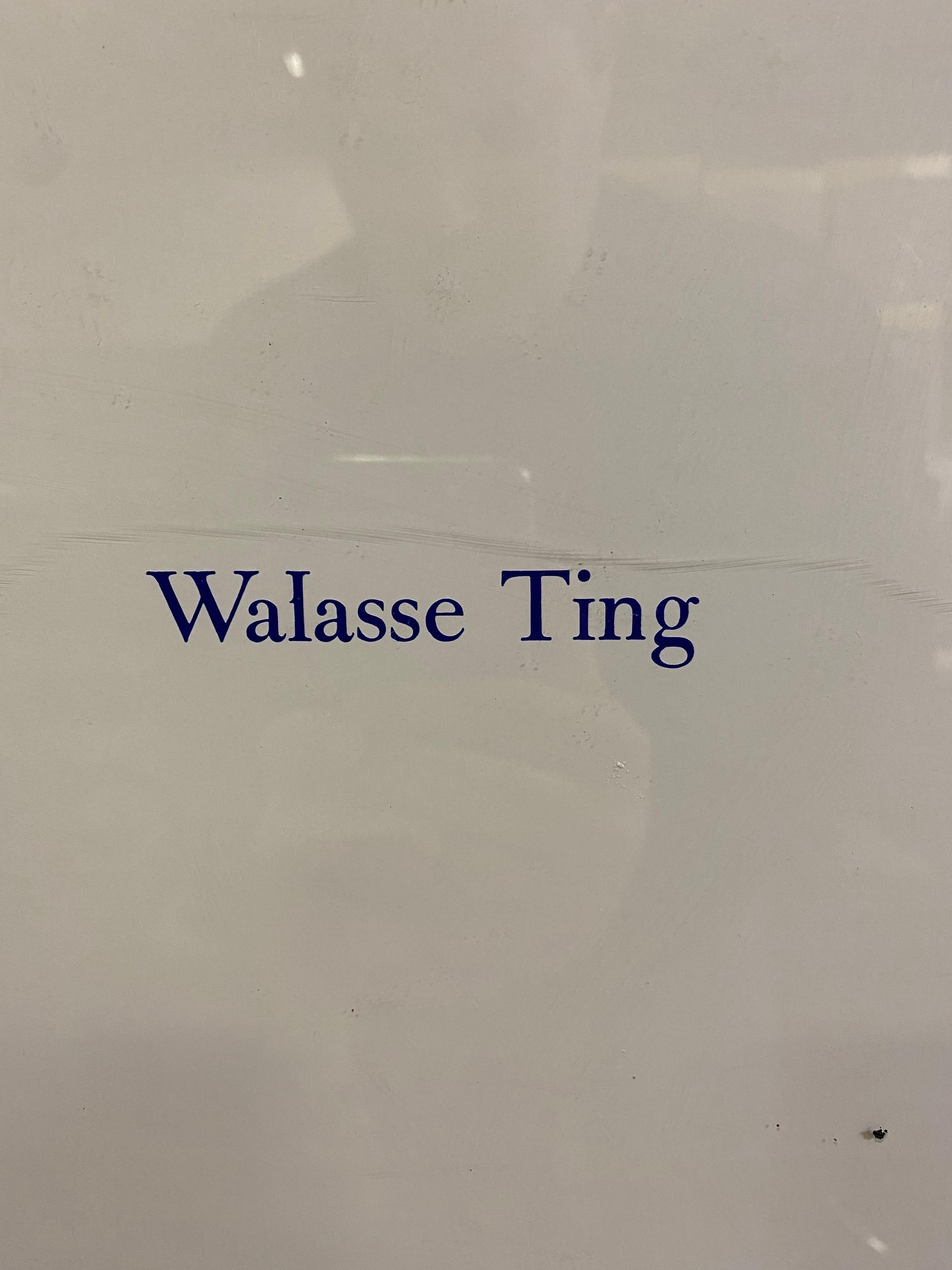 1991 Walasse Ting - La dame et l'oiseau - Gravure encadrée Bon état - En vente à San Carlos, CA