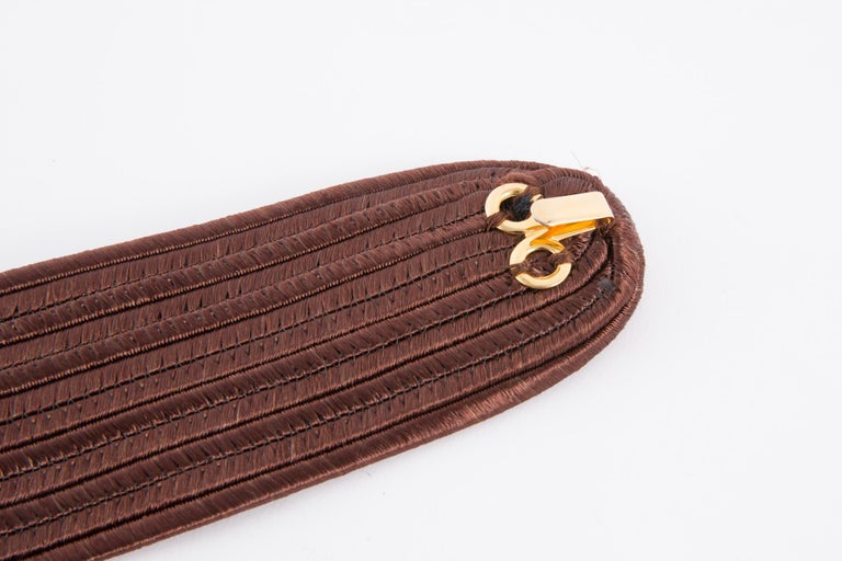 1991s Yves Saint Laurent Catwalk Iconic Multicolor Braided belt For Sale 1
