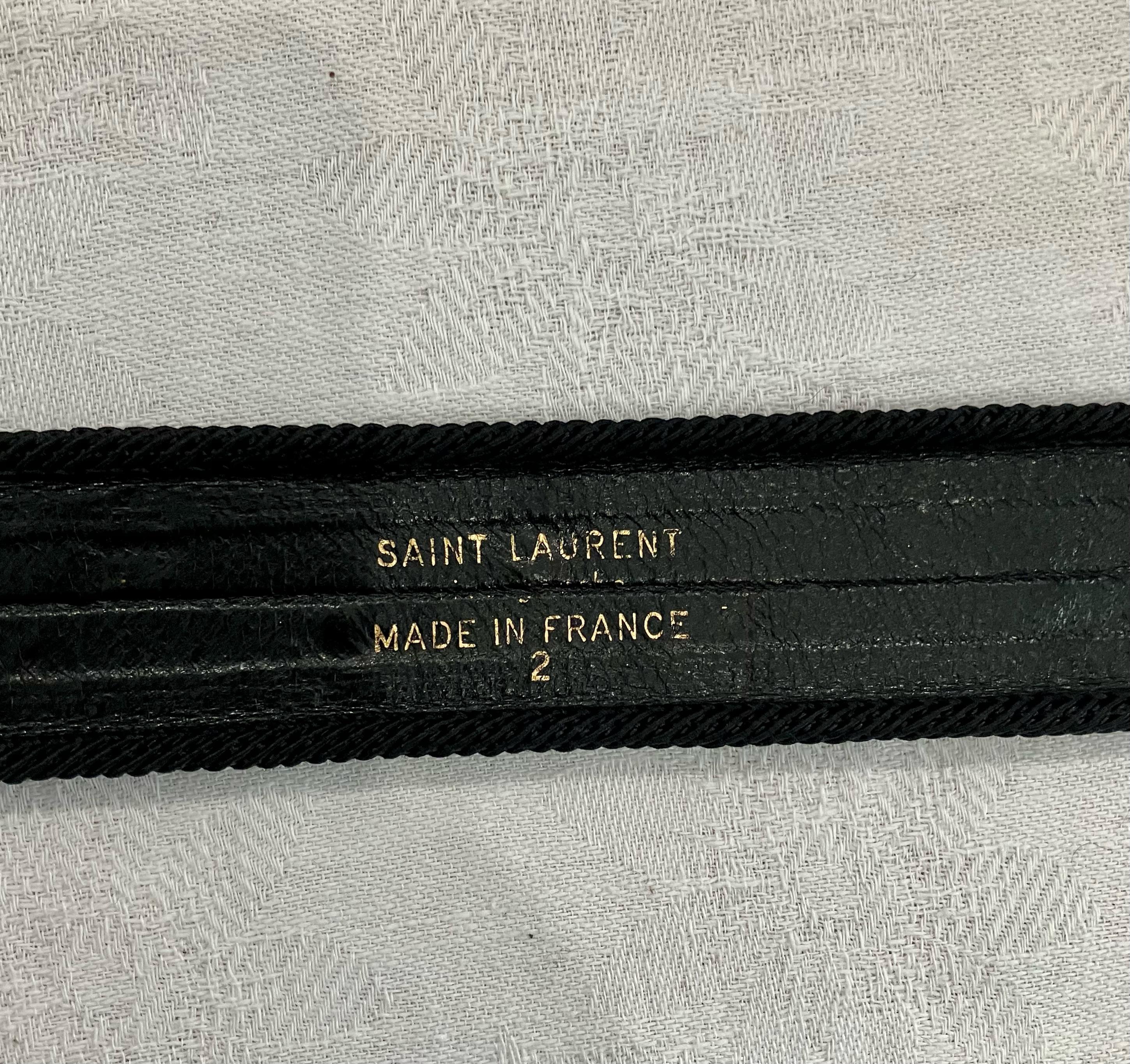 1991s Yves Saint Laurent YSL Blue Braided Stars Belt In Good Condition For Sale In Paris, FR