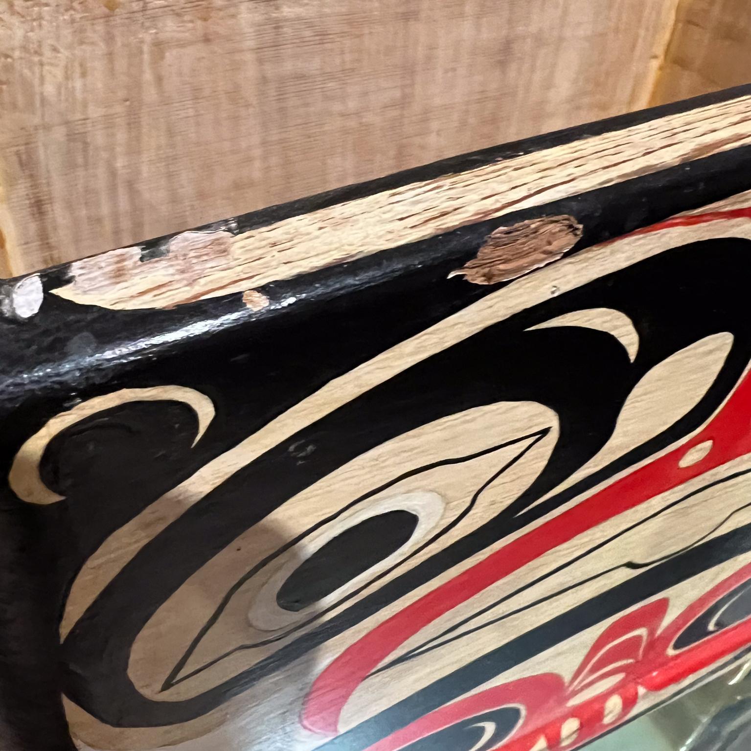 1992 Alaska Native Nations Spakwus Eagle Bentwood Yellow Cedar Box For Sale 2