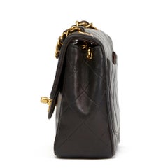 1992 Chanel Black Quilted Lambskin Vintage Mini Flap Bag
