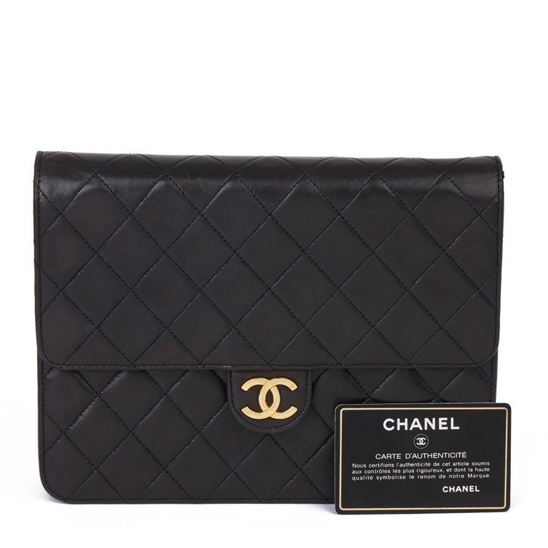 Chanel Pre-owned 1992 Small Double Flap Shoulder Bag - Black