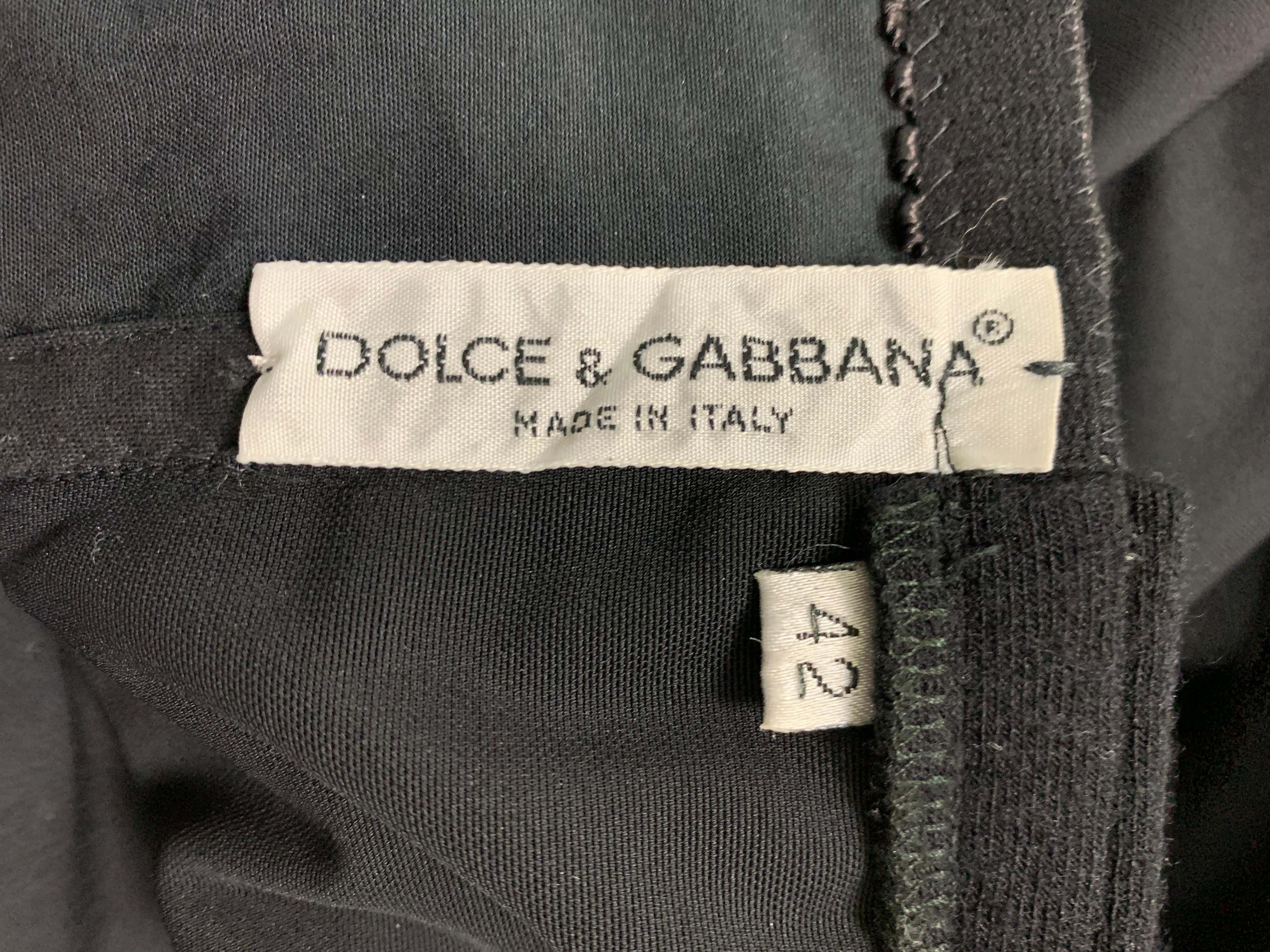 dolce and gabbana 1992 black dress