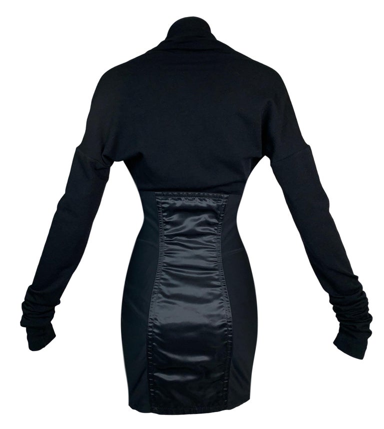 Dolce & Gabbana Black Cut Out A-line Sheath Mini Dress