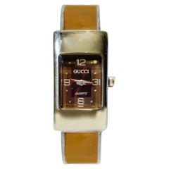 Retro 1992 Gucci Quartz Lacquered Bangle Watch